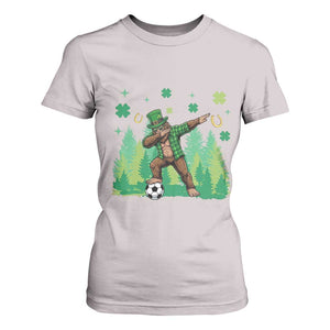 Lucky Sasquatch Soccer Player T Shirt For Women Funny St Patricks Day Gift TS12 Ice Gray Print Your Wear