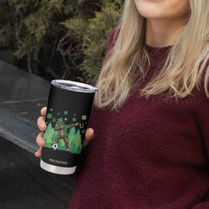 Lucky Sasquatch Soccer Player Tumbler Cup Funny St Patricks Day Gift TS12 Print Your Wear