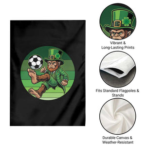 Funny Bigfoot Playing Soccer Garden Flag St Patricks Day TS12 Print Your Wear