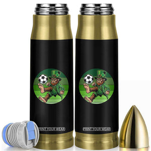 Funny Bigfoot Playing Soccer Bullet Tumbler St Patricks Day TS12 Black Print Your Wear