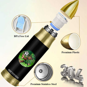 Funny Bigfoot Playing Soccer Bullet Tumbler St Patricks Day TS12 Print Your Wear