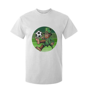Funny Bigfoot Playing Soccer T Shirt For Kid St Patricks Day TS12 White Print Your Wear