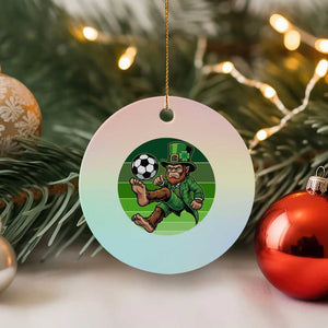 Funny Bigfoot Playing Soccer Ceramic Ornament St Patricks Day TS12 1pc Pastel Print Your Wear