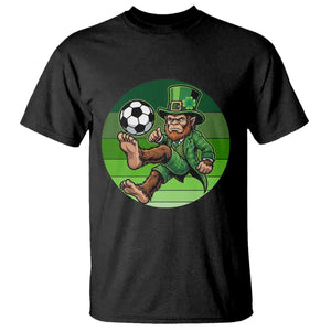 Funny Bigfoot Playing Soccer T Shirt St Patricks Day TS12 Black Print Your Wear