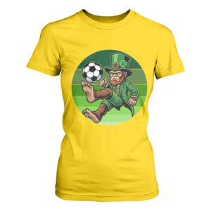 Funny Bigfoot Playing Soccer T Shirt For Women St Patricks Day TS12 Daisy Print Your Wear