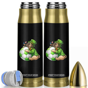 Lucky Pug Soccer Lover Bullet Tumbler St Paddys Day Irish Football Gift TS12 Black Print Your Wear