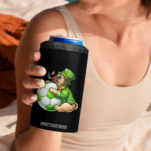 Lucky Pug Soccer Lover 4 in 1 Can Cooler Tumbler St Paddys Day Irish Football Gift TS12 Print Your Wear