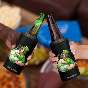 Lucky Pug Soccer Lover 4 in 1 Can Cooler Tumbler St Paddys Day Irish Football Gift TS12 Print Your Wear