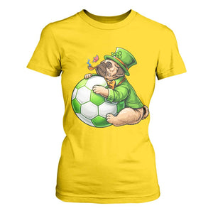 Lucky Pug Soccer Lover T Shirt For Women St Paddys Day Irish Football Gift TS12 Daisy Print Your Wear