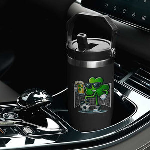 Funny Irish Shamrock Dabbing Soccer Flip Straw Tumbler St Patricks Day TS12 Print Your Wear