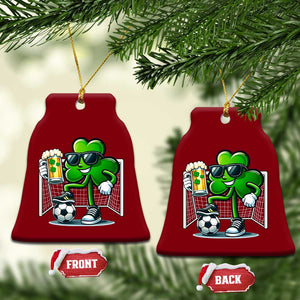 Funny Irish Shamrock Dabbing Soccer Ceramic Ornament St Patricks Day TS12 Print Your Wear