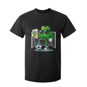 Funny Irish Shamrock Dabbing Soccer T Shirt For Kid St Patricks Day TS12 Black Print Your Wear