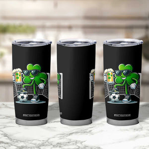 Funny Irish Shamrock Dabbing Soccer Tumbler Cup St Patricks Day TS12 Print Your Wear