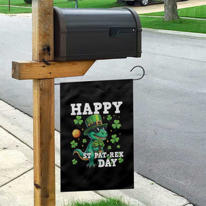 Happy St Pat Rex Day Garden Flag St Patricks Day Dino Lover TS12 Print Your Wear