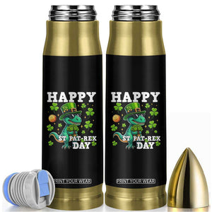 Happy St Pat Rex Day Bullet Tumbler St Patricks Day Dino Lover TS12 Black Print Your Wear