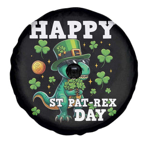 Happy St Pat Rex Day Spare Tire Cover St Patricks Day Dino Lover TS12 Print Your Wear