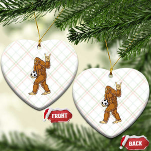 Funny Bigfoot Soccer Player Ceramic Ornament Folklore Cryptid Gift TS12 Print Your Wear
