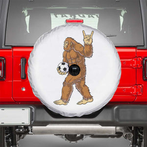 Funny Bigfoot Soccer Player Spare Tire Cover Folklore Cryptid Gift TS12 White Print Your Wear