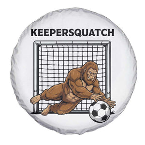 Funny Bigfoot Soccer Goalkeeper Spare Tire Cover Keepersquatch TS12 Print Your Wear