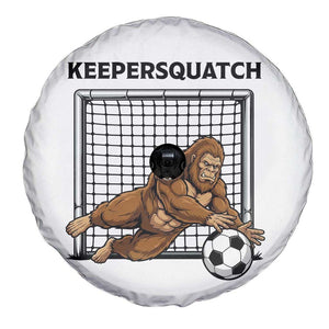 Funny Bigfoot Soccer Goalkeeper Spare Tire Cover Keepersquatch TS12 Print Your Wear