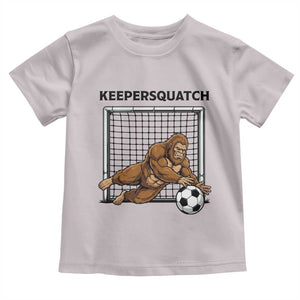 Funny Bigfoot Soccer Goalkeeper Toddler T Shirt Keepersquatch TS12 Ice Gray Print Your Wear