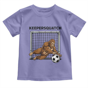 Funny Bigfoot Soccer Goalkeeper Toddler T Shirt Keepersquatch TS12 Violet Print Your Wear