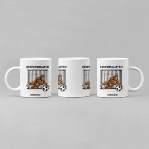 Funny Bigfoot Soccer Goalkeeper Coffee Mug Keepersquatch TS12 Print Your Wear