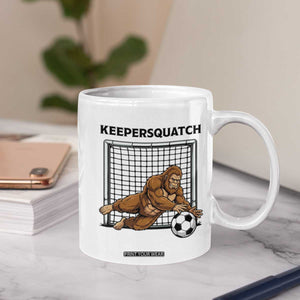 Funny Bigfoot Soccer Goalkeeper Coffee Mug Keepersquatch TS12 Print Your Wear