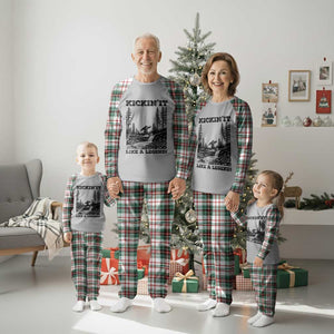 Kickin It Like A Legend Plaid Pajama Set Funny Bigfoot Soccer Player TS12 Christmas Plaid Print Your Wear