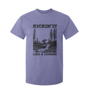 Kickin It Like A Legend T Shirt For Kid Funny Bigfoot Soccer Player TS12 Violet Print Your Wear