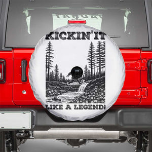 Kickin It Like A Legend Spare Tire Cover Funny Bigfoot Soccer Player TS12 White Print Your Wear