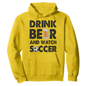 Drink Beer And Watch Soccer Hoodie Funny Beer Lover TS12 Daisy Print Your Wear