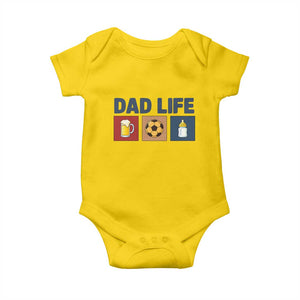 Dad Life Soccer Beer Baby Bottle Baby Onesie Fathers Day Gift TS12 Daisy Print Your Wear