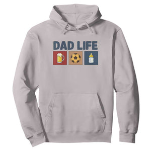 Dad Life Soccer Beer Baby Bottle Hoodie Fathers Day Gift TS12 Ice Gray Print Your Wear
