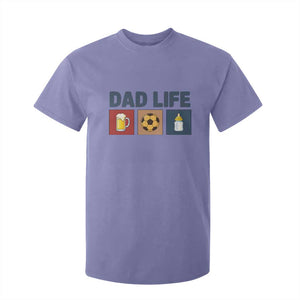 Dad Life Soccer Beer Baby Bottle T Shirt For Kid Fathers Day Gift TS12 Violet Print Your Wear