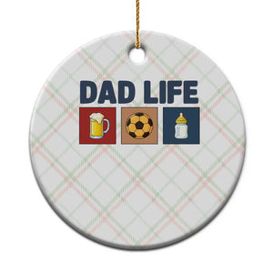 Dad Life Soccer Beer Baby Bottle Ceramic Ornament Fathers Day Gift TS12 1pc Christmas Plaid Print Your Wear
