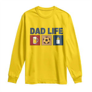 Dad Life Soccer Beer Baby Bottle Long Sleeve Shirt Fathers Day Gift TS12 Daisy Print Your Wear