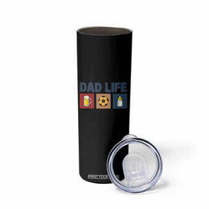 Dad Life Soccer Beer Baby Bottle Skinny Tumbler Fathers Day Gift TS12 Print Your Wear