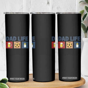 Dad Life Soccer Beer Baby Bottle Skinny Tumbler Fathers Day Gift TS12 Print Your Wear