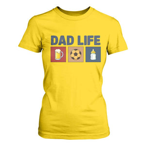 Dad Life Soccer Beer Baby Bottle T Shirt For Women Fathers Day Gift TS12 Daisy Print Your Wear