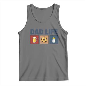 Dad Life Soccer Beer Baby Bottle Tank Top Fathers Day Gift TS12 Black Heather Print Your Wear