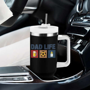 Dad Life Soccer Beer Baby Bottle Tumbler With Handle Fathers Day Gift TS12 Print Your Wear