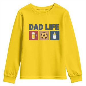 Dad Life Soccer Beer Baby Bottle Youth Sweatshirt Fathers Day Gift TS12 Daisy Print Your Wear