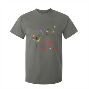 Soccer Dandelion Flower T Shirt For Kid The Game Of The World TS12 Military Green Print Your Wear