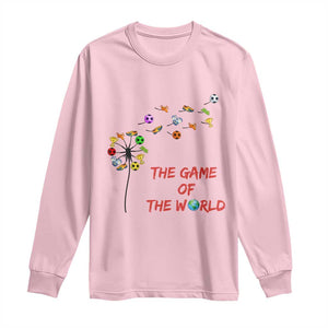Soccer Dandelion Flower Long Sleeve Shirt The Game Of The World TS12 Light Pink Print Your Wear