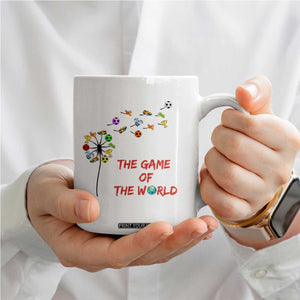 Soccer Dandelion Flower Coffee Mug The Game Of The World TS12 Print Your Wear