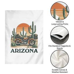 Arizona Motorcycle Garden Flag Vintage Desert Highway Rider Gift TS12 Print Your Wear