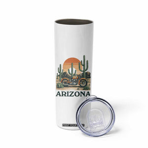 Arizona Motorcycle Skinny Tumbler Vintage Desert Highway Rider Gift TS12 Print Your Wear