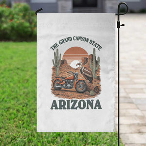 Vintage Arizona Motorcycle Rider Garden Flag Desert Cactus Grand Canyon State TS12 Print Your Wear