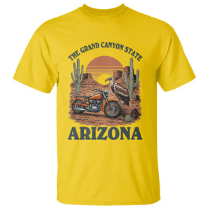 Vintage Arizona Motorcycle Rider T Shirt Desert Cactus Grand Canyon State TS12 Daisy Print Your Wear